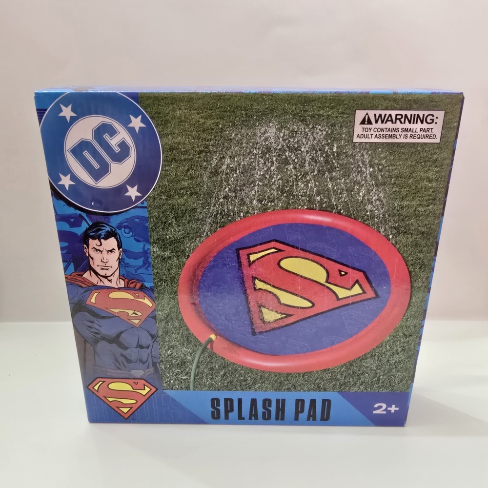 Superman 60" Inflatable Water Splashpad for Summer Fun and Water Play, Children